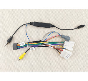 BRAIM cable Renault / Lada X-Ray iso с управлением на руле (штекер питания + канбус, подключение кнопок на руле и штатной камеры)