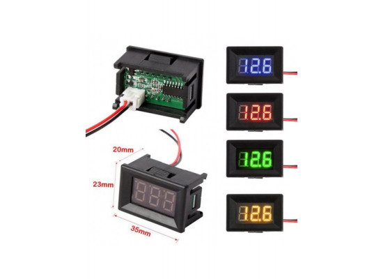 Вольтметр Синий 12V, с REM