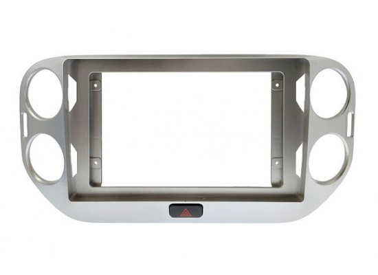WM рамка Volkswagen Tiguan / 2011-2017 / 9 дюйм серебро