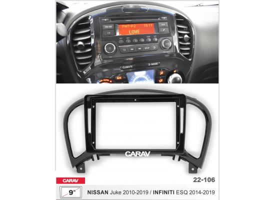 CARAV 22-106 для Nissan Juke 2010-2019 / 9 дюйм