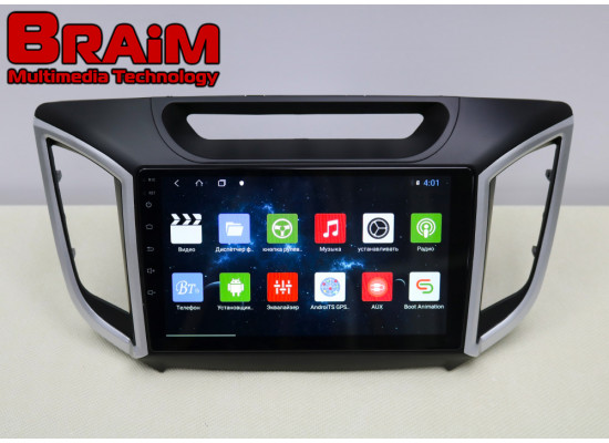 BRAIM рамка Hyundai IX 25 / Creta / 2016-2020 / без проводки / 9 дюйм