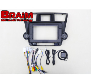 BRAIM рамка Toyota Highlander 2008-2013 без проводки с актив. регул. громкости 10 дюйм