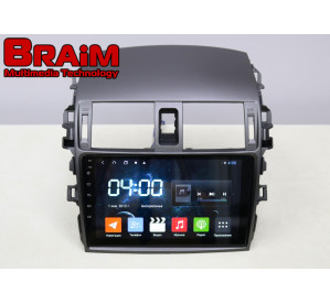 BRAIM рамка Toyota Corolla / 2006-2013 / без проводки / model A (c воздуховодом) 9 дюйм