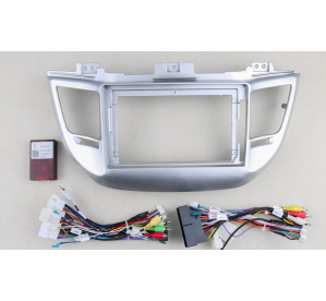 BRAIM рамка Hyundai Tucson / 2015-2018 / canbus / 9 дюйм серебристая