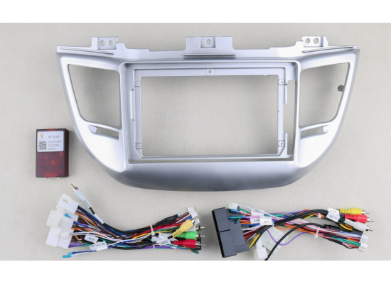 BRAIM рамка Hyundai Tucson / 2015-2018 / canbus / 9 дюйм серебристая