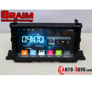 BRAIM рамка Toyota Highlander / 2013-2020 / can bus / 10 дюйм