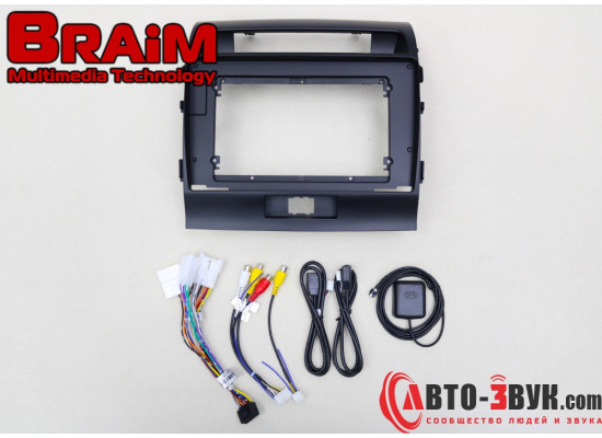 BRAIM рамка Toyota Land Cruiser 200 / 2008-2015 / canbus / 10 дюйм