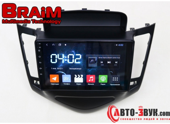 BRAIM рамка Chevrolet Cruze /2008-2012/canbus/9дюйм