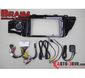 BRAIM рамка Kia Rio / 2017-2020 / iso 1 / 9 дюйм