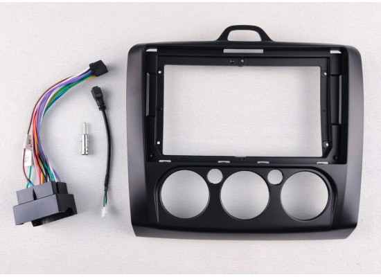 BRAIM рамка Ford Focus 2 / 2005-2011 / Model A (кондей) / 9 дюйм чёрная