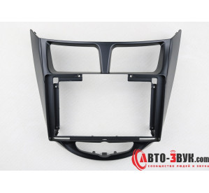 BRAIM рамка Hyundai Solaris / 2010-2016 / 9 дюйм (черная матовая)
