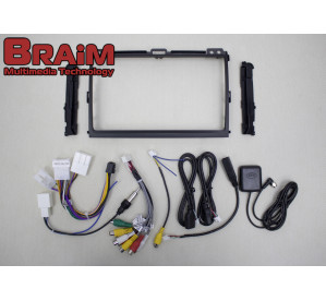 BRAIM рамка Toyota Prado 120 / 2002-2009 / canbus SS цельная / 9 дюйм