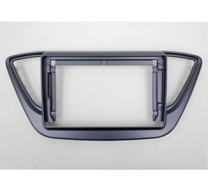 BRAIM рамка Hyundai Solaris / 2017-2020 / 9 дюйм (чёрная матовая)